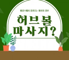 허브볼마사지? 제대로 알고 관리 받아보세요 - 마캉스