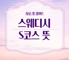 스웨디시 S코스 뜻 - 마캉스