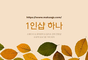 강북 수유동 수유역 1인샵 하나 스웨디시 로미로미 마사지 - 마캉스