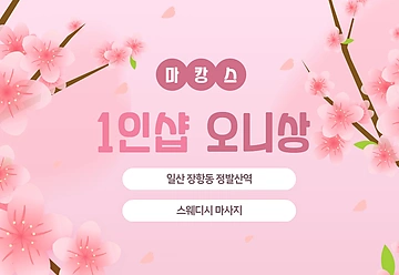 일산 장항동 정발산역 1인샵 오니상 스웨디시 마사지 - 마캉스