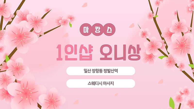 일산 장항동 정발산역 1인샵 오니상 스웨디시 마사지 - 마캉스