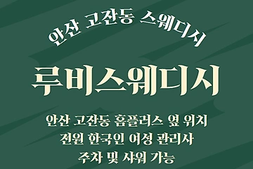안산 고잔동 루비스웨디시 스웨디시 마사지 - 마캉스