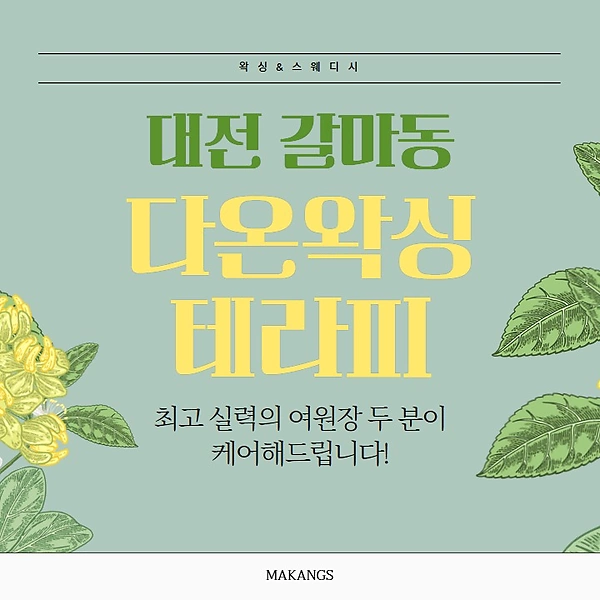 대전 갈마동 다온왁싱테라피 스웨디시 마사지 왁싱 – 마캉스