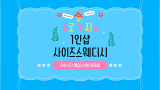 종로 연지동 종로5가역 1인샵 사이즈스웨디시 스웨디시 마사지 - 마캉스